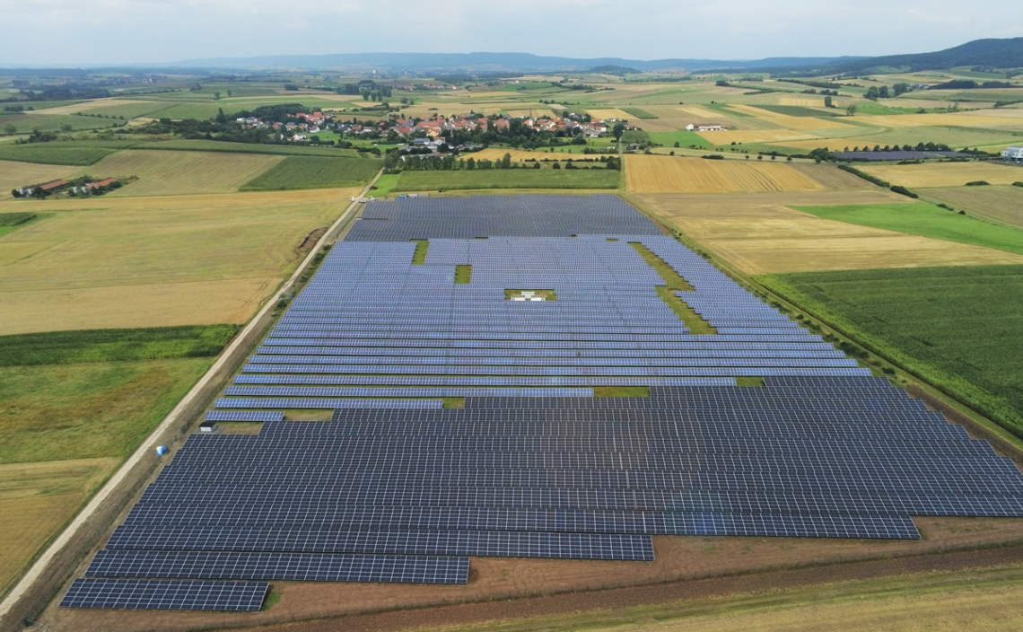 Solar park Hellingen in Germany